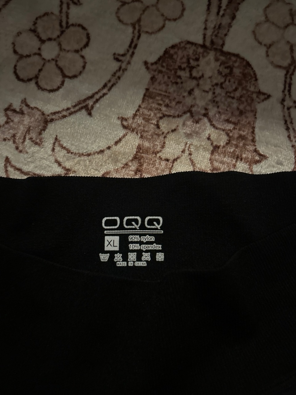OQQ Black skirt built in shorts